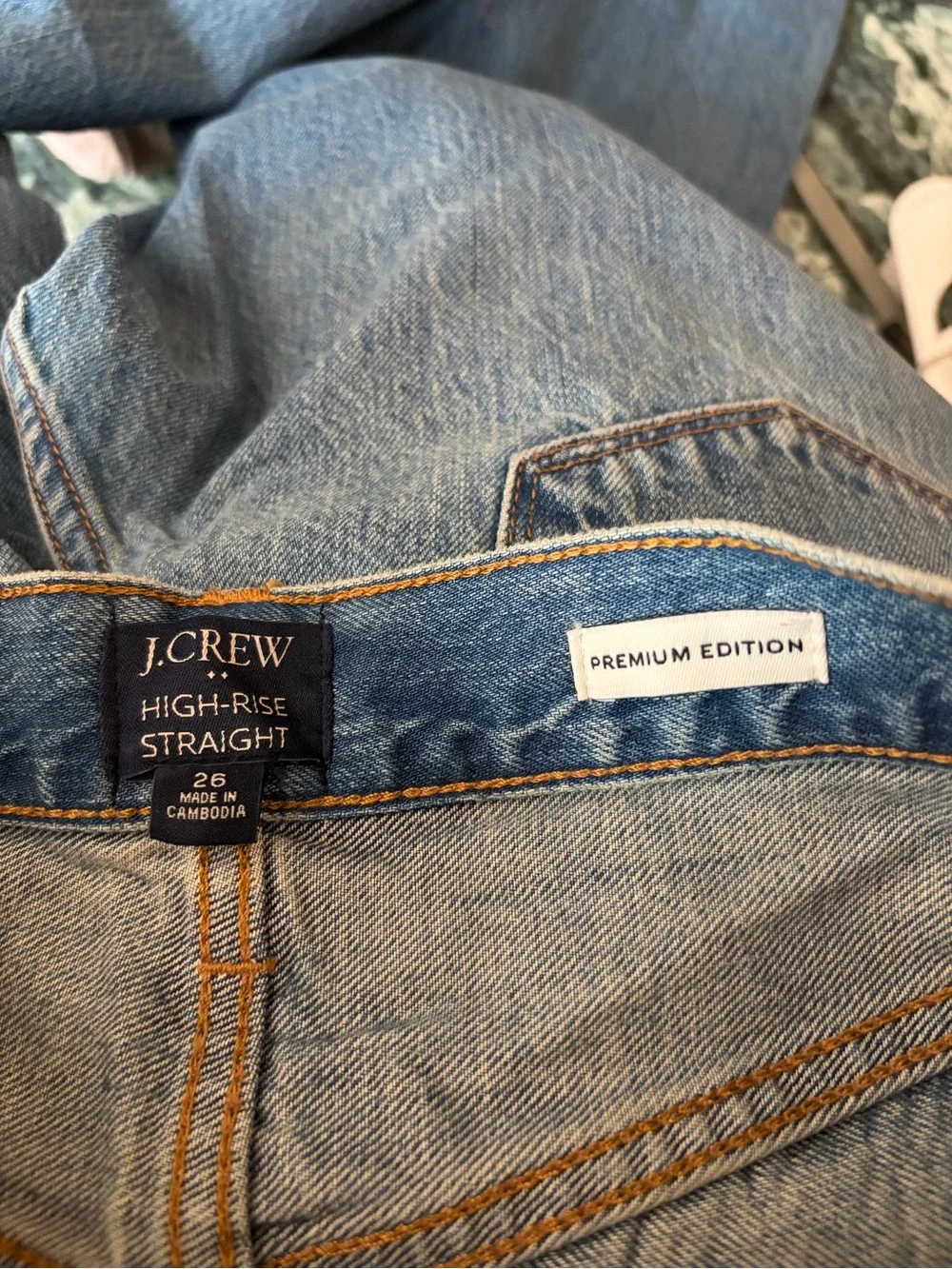 J. Crew Premium Edition High Rise Straight Leg Jeans Minimalist Closet Staples